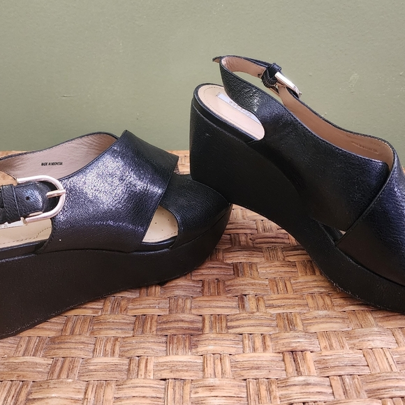 Geox Respira "Thelma" leather wedges sz 37.5 - Picture 7 of 15